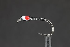 Selections Red Butt & Red Rib Buzzer Assortment & FREE Handy Box Trout Flies 